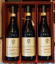 Afbeelding in Gallery-weergave laden, Poderi Luigi Einaudi - Barolo Bussia, Terlo, Cannubi - 3x0.75L Giftbox - 2017
