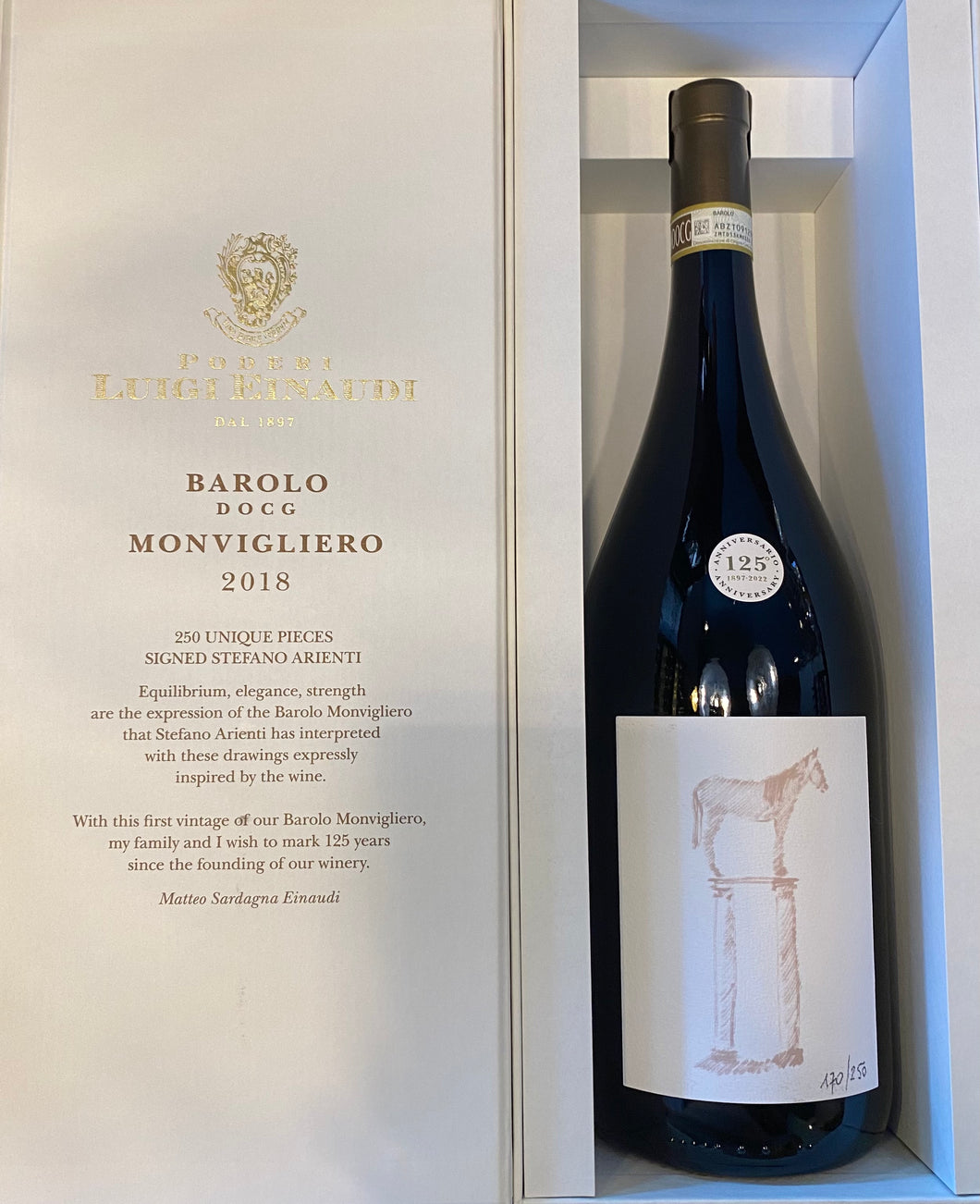 Poderi Luigi Einaudi Monvigliero Barolo DOCG - 2018 - magnum