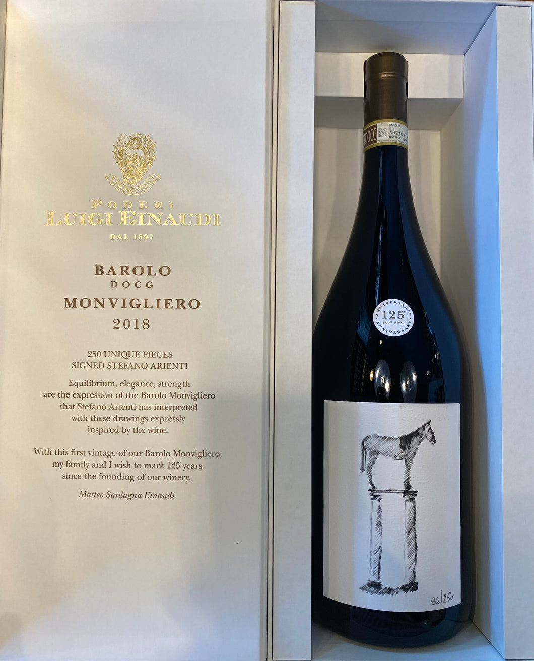 Poderi Luigi Einaudi Monvigliero Barolo DOCG - 2018 - Magnum
